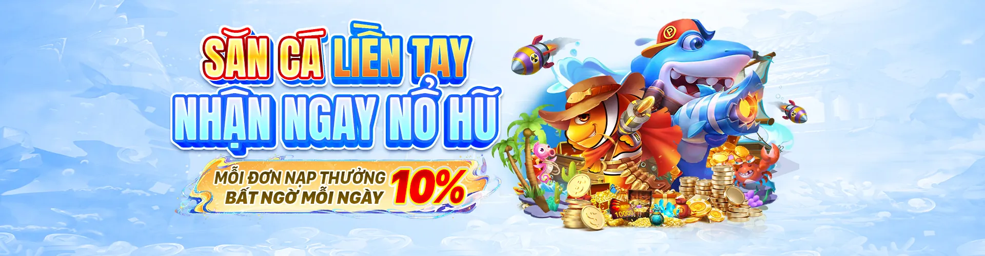 Hình ảnh chính game Bắn Cá helo888 với đồ họa sắc nét và cá vàng